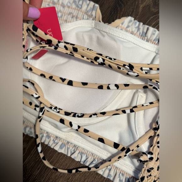 Nwt cheetah print tube top bikini top size XL - Picture 6 of 10